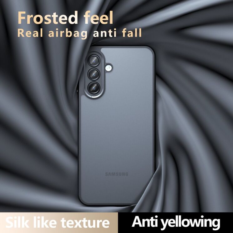 Защитный чехол Deexe Matte Skin для Samsung Galaxy A17 (A175) - Black: фото 9 из 12