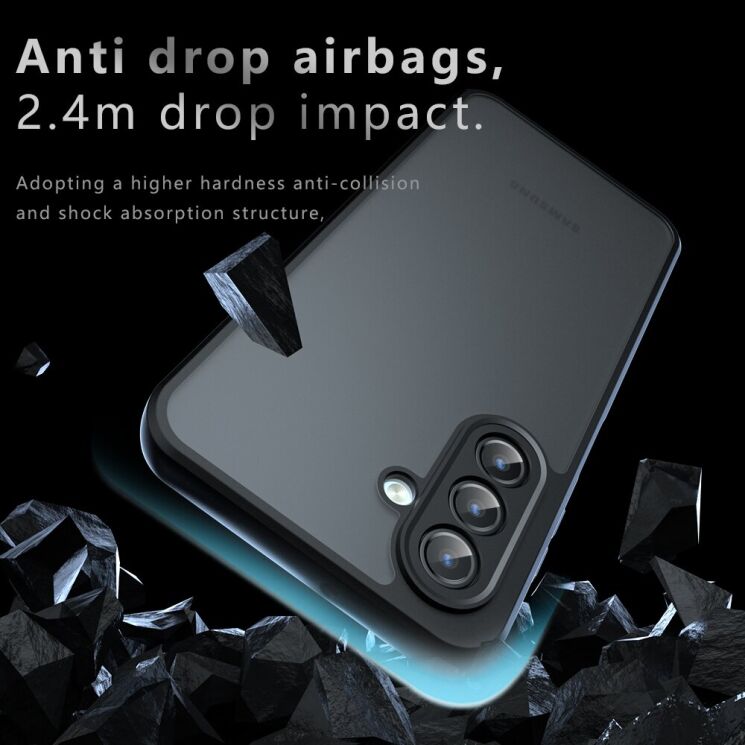 Защитный чехол Deexe Matte Skin для Samsung Galaxy A17 (A175) - Black: фото 4 из 12