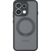 Защитный чехол Deexe Matte Skin Kickstand with MagSafe для OPPO Reno 16 F/FS - Transparent Black: фото 1 из 16