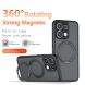 Защитный чехол Deexe Matte Skin Kickstand with MagSafe для OPPO Reno 16 F/FS - Transparent Black (413415TB). Фото 5 из 16