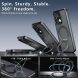 Защитный чехол Deexe Matte Skin Kickstand with MagSafe для OPPO Reno 16 F/FS - Transparent Black (413415TB). Фото 10 из 16