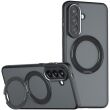 Защитный чехол Deexe Matte Skin Kickstand with MagSafe для Samsung Galaxy S26 Plus (S947) - Black (407051B)