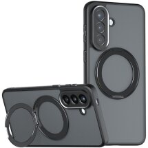 Защитный чехол Deexe Matte Skin Kickstand with MagSafe для Samsung Galaxy S26 Plus (S947) - Black: фото 1 из 13