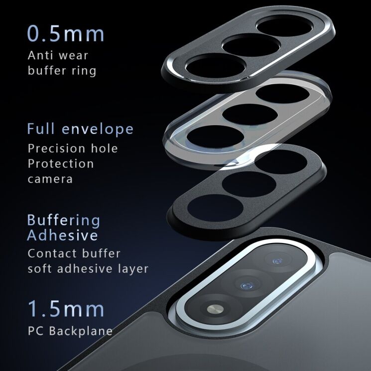 Защитный чехол Deexe Matte Skin with MagSafe для OnePlus Nord 5 / Ace 5 Ultra - Black: фото 9 из 11