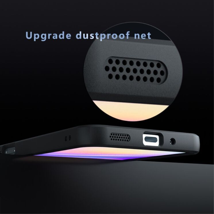 Защитный чехол Deexe Matte Skin with MagSafe для Samsung Galaxy A16 (A165) - Transparent / Black: фото 7 из 14