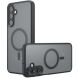 Защитный чехол Deexe Matte Skin with MagSafe для Samsung Galaxy A16 (A165) - Transparent / Black (365285H). Фото 1 из 14