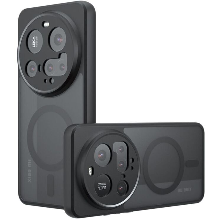 Защитный чехол Deexe Matte Skin with MagSafe для Xiaomi 15 Ultra - Black: фото 1 из 11