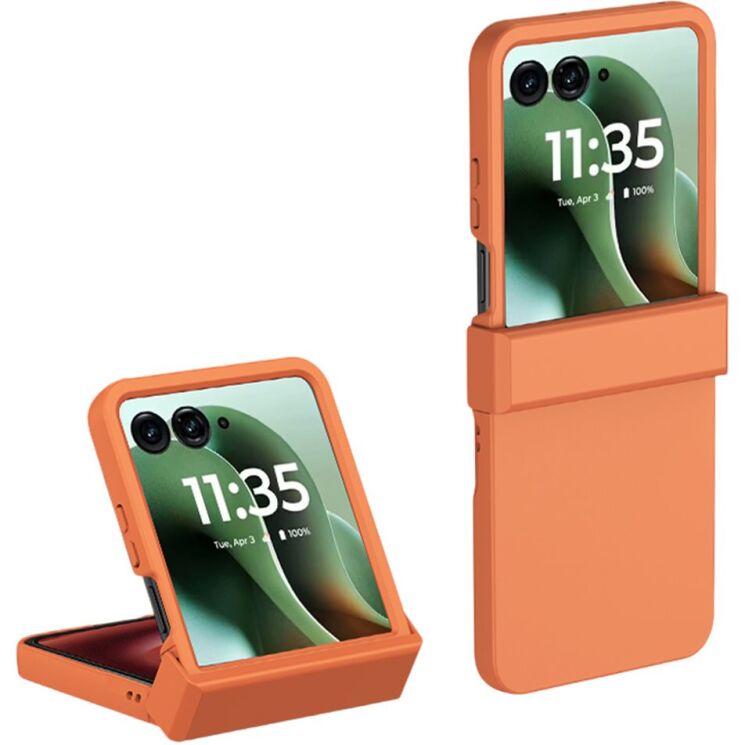 Защитный чехол Deexe Pivot Case для Motorola Razr 60 Ultra / Razr 70 Ultra - Orange: фото 1 из 12