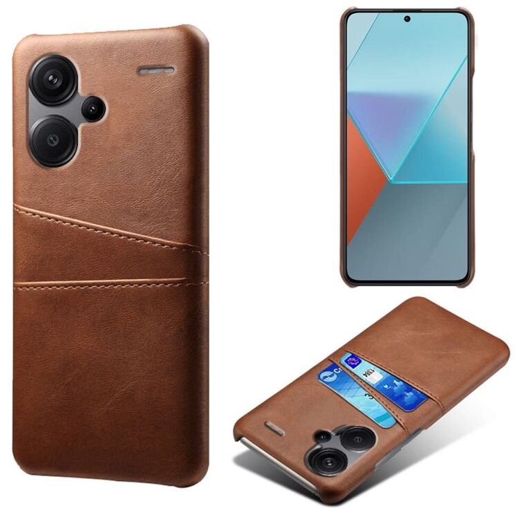 Защитный чехол Deexe Pocket Case для Xiaomi Redmi Note 13 Pro+ - Brown: фото 1 из 4