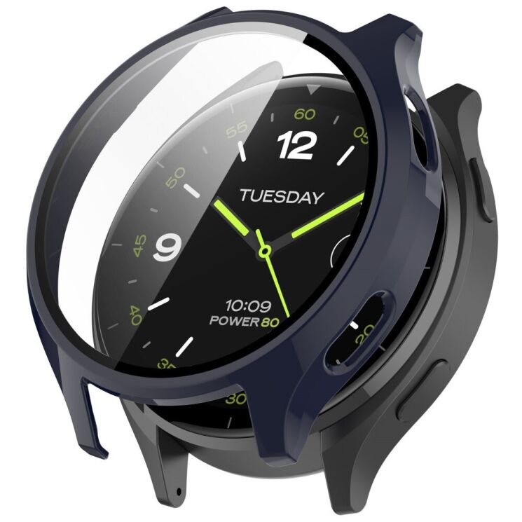 Защитный чехол Deexe Protective Frame для Xiaomi Watch 2 - Dark Blue: фото 1 из 8