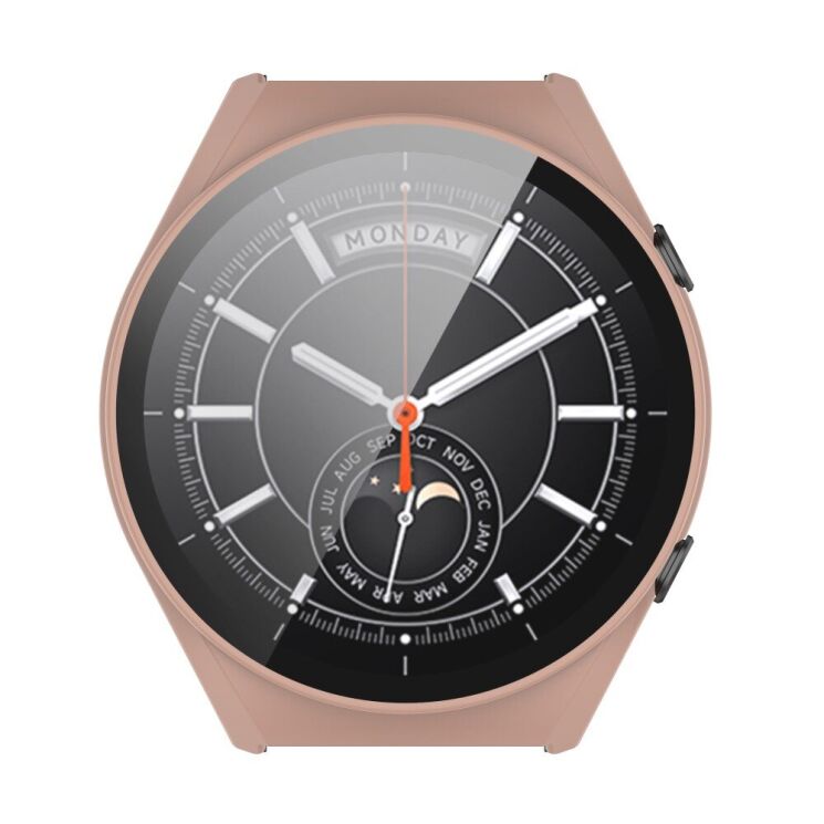 Защитный чехол Deexe Protective Frame для Xiaomi Watch S1 - Pink: фото 2 из 9