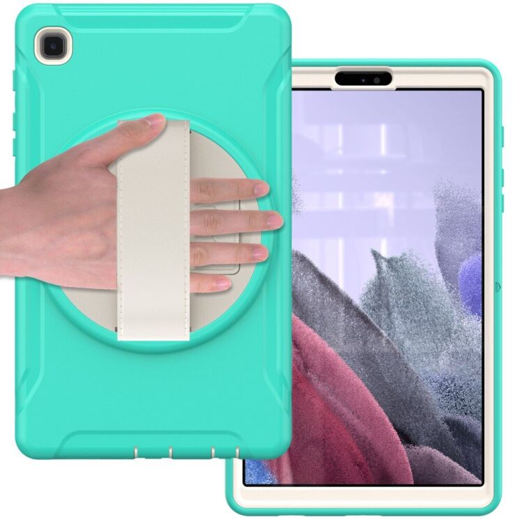 Защитный чехол Deexe Rotation Hybrid для Samsung Galaxy Tab A7 Lite (T220/T225) - Cyan: фото 5 из 20