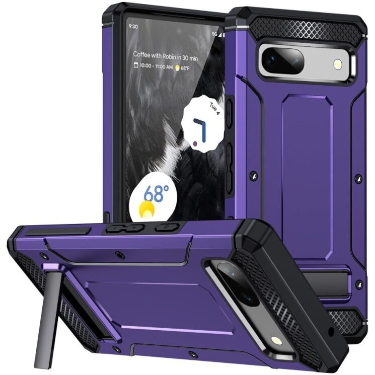 Захисний чохол Deexe Rugged Hybrid для Google Pixel 7 - Purple: фото 1 з 8