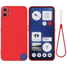 Защитный чехол Deexe Silicone Case для Nothing CMF Phone 1 - Red: фото 1 из 8