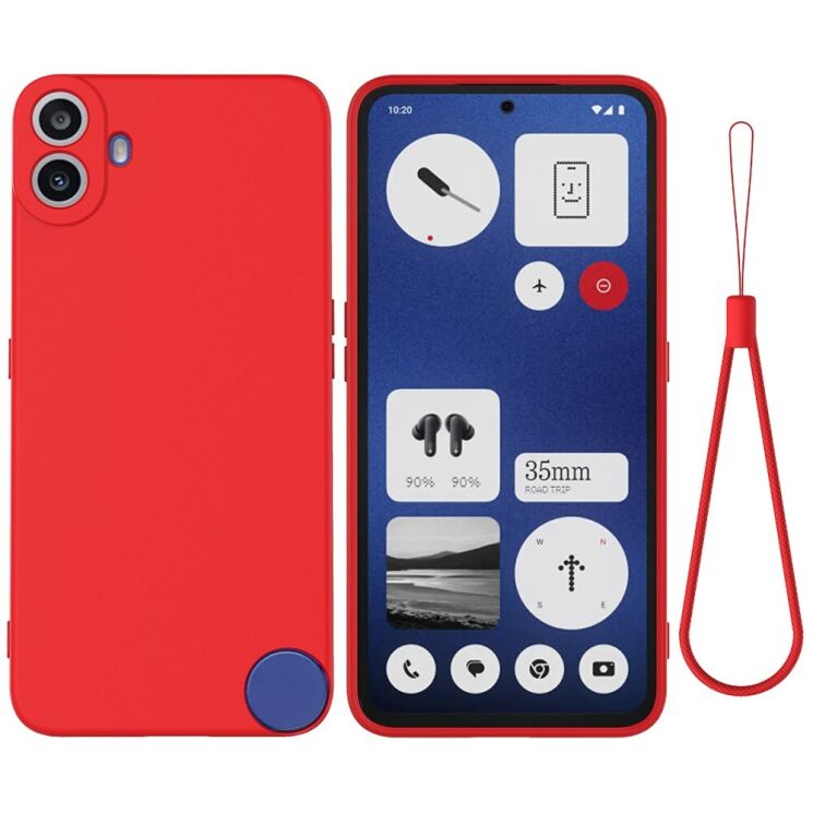 Защитный чехол Deexe Silicone Case для Nothing CMF Phone 1 - Red: фото 1 из 8