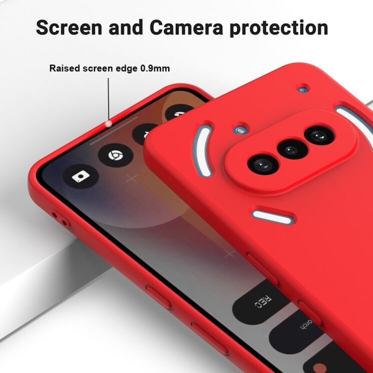 Захисний чохол Deexe Silicone Case для Nothing Phone (3a) - Black: фото 4 з 9