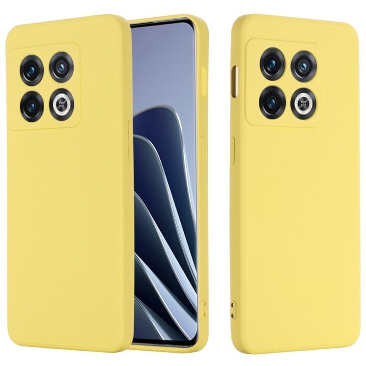 Защитный чехол Deexe Silicone Case для OnePlus 10 Pro - Yellow: фото 2 из 10