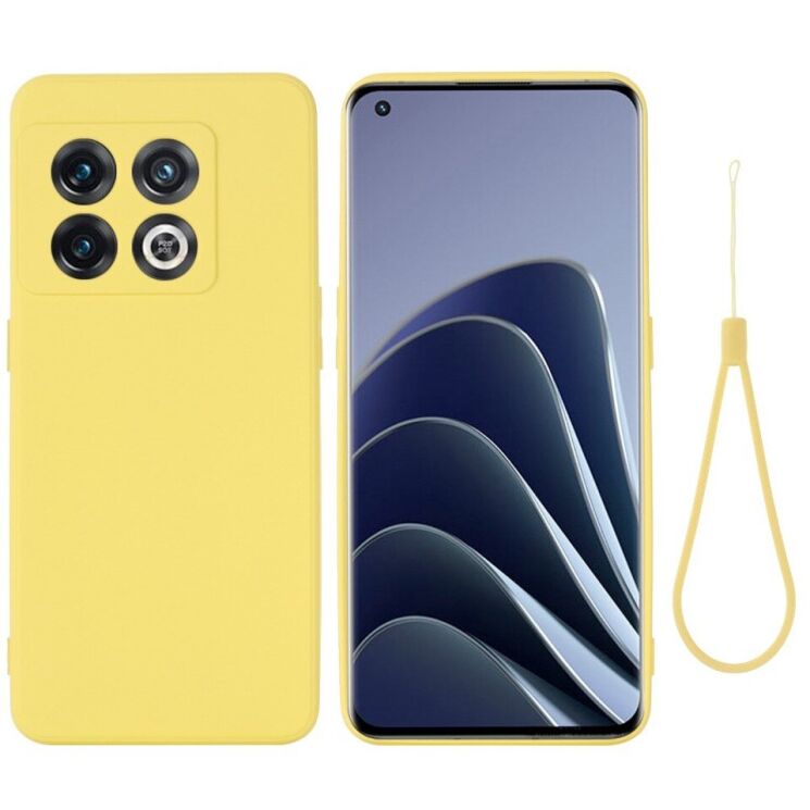 Защитный чехол Deexe Silicone Case для OnePlus 10 Pro - Yellow: фото 1 из 10