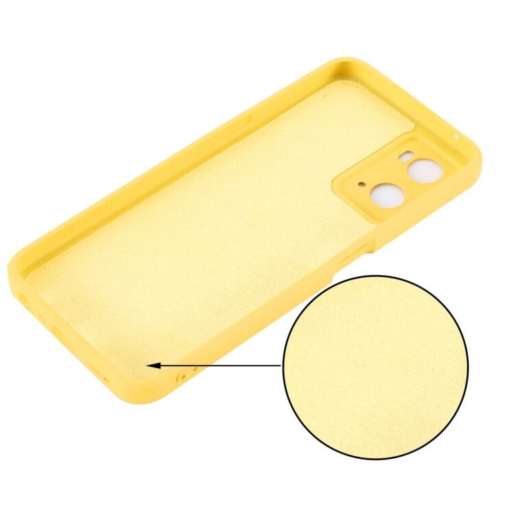 Захисний чохол Deexe Silicone Case для Realme 9i / Oppo A76 / Oppo A96 - Yellow: фото 4 з 10