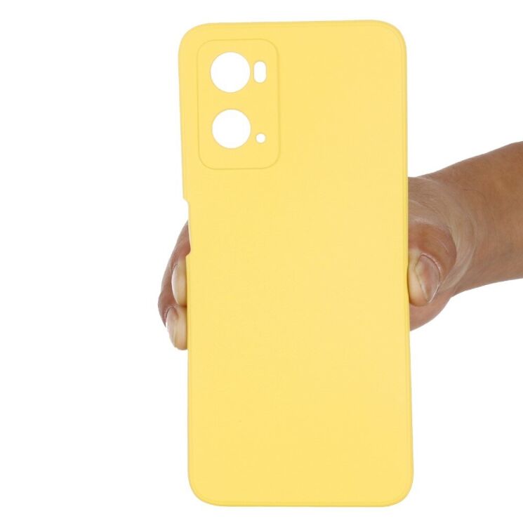 Захисний чохол Deexe Silicone Case для Realme 9i / Oppo A76 / Oppo A96 - Yellow: фото 6 з 10