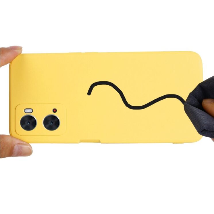 Захисний чохол Deexe Silicone Case для Realme 9i / Oppo A76 / Oppo A96 - Yellow: фото 5 з 10