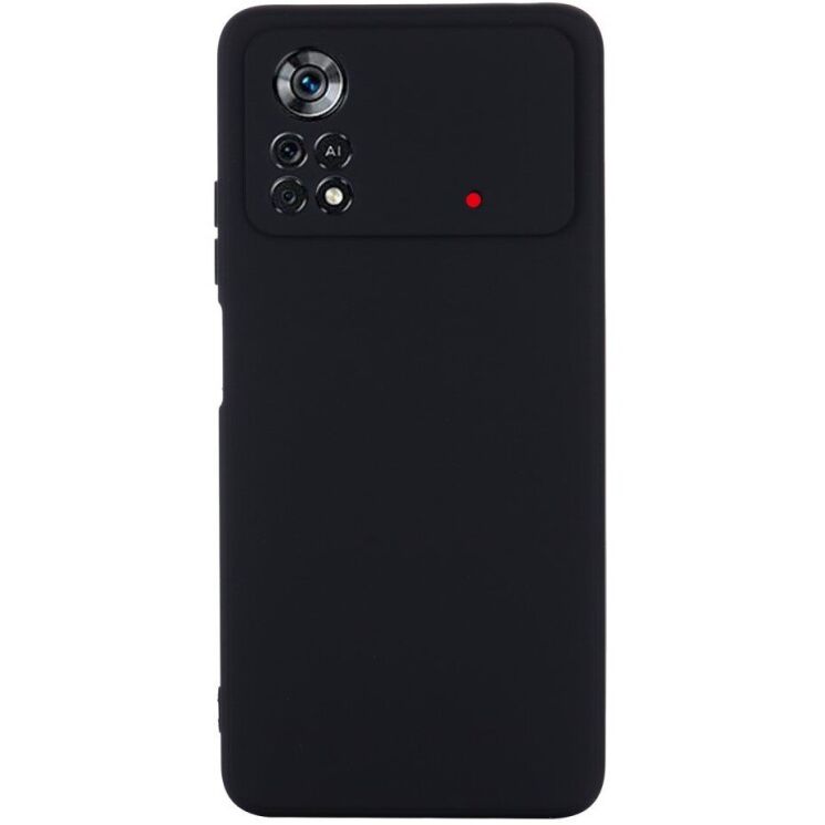 Защитный чехол Deexe Silicone Case для Xiaomi Poco X4 Pro - Black: фото 3 из 10