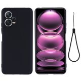 Захисний чохол Deexe Silicone Case для Xiaomi Poco X5 / Redmi Note 12 5G - Black (320425B)