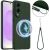 Защитный чехол Deexe Silicone Case with MagSafe для Samsung Galaxy S25 Edge (S937) - Dark Green: фото 1 из 9
