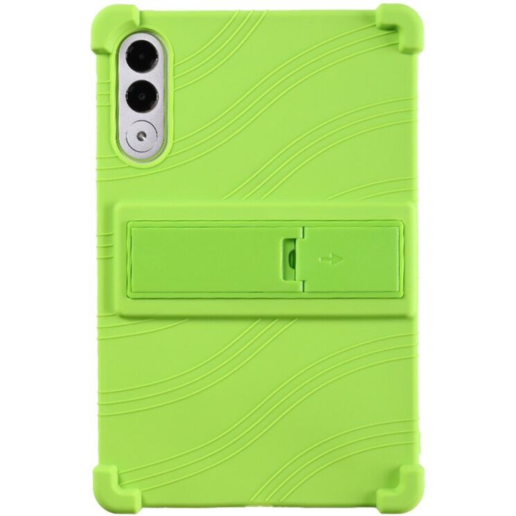 Захисний чохол Deexe Silicone Kickstand для Lenovo Yoga Tab 11.1 - Green: фото 2 з 19