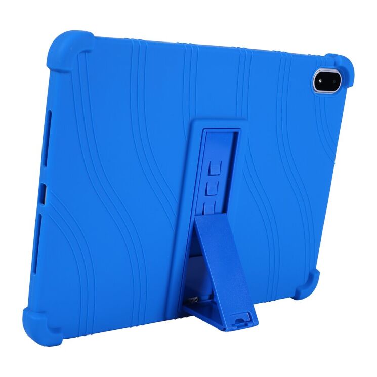 Захисний чохол Deexe Silicone Kickstand для OnePlus Pad 2 Pro - Dark Blue: фото 5 з 15