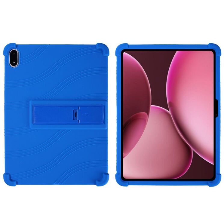 Захисний чохол Deexe Silicone Kickstand для OnePlus Pad 2 Pro - Dark Blue: фото 7 з 15