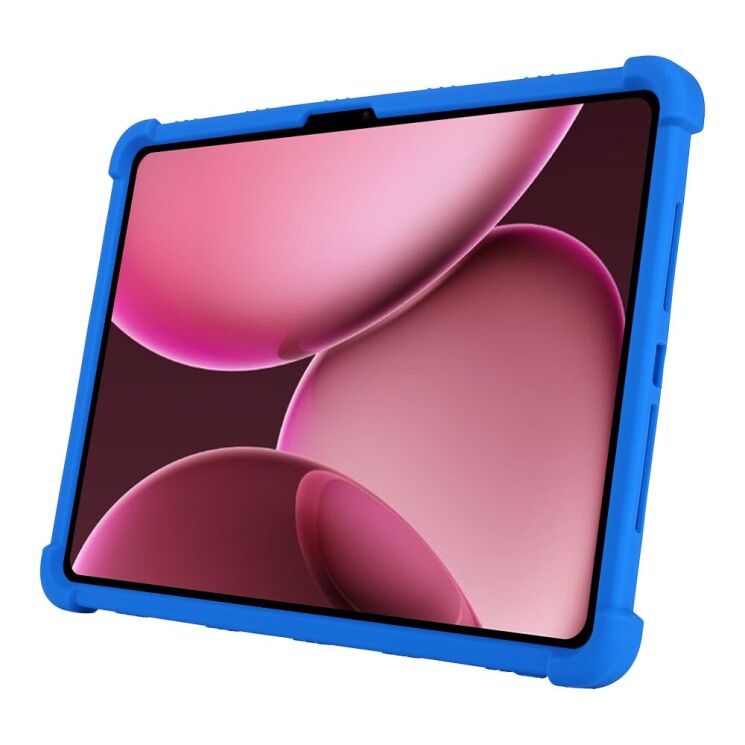 Захисний чохол Deexe Silicone Kickstand для OnePlus Pad 2 Pro - Dark Blue: фото 4 з 15