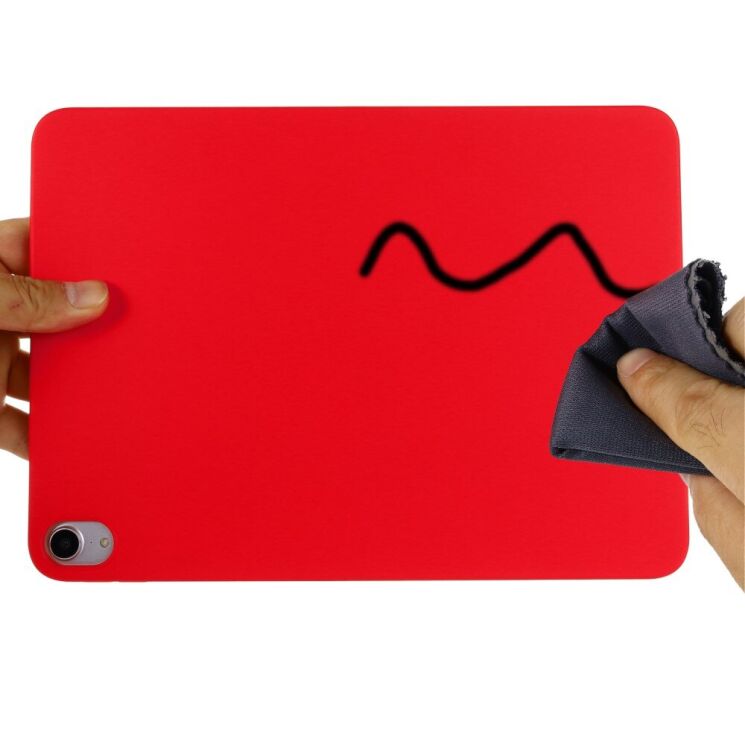 Защитный чехол Deexe Silicone Shell для Apple iPad Air 4 / 5 10.9 (2020/2022) / Air 11 M3/M2 (2025/2024) - Red: фото 7 из 11