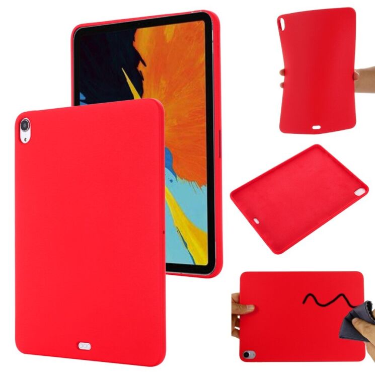 Защитный чехол Deexe Silicone Shell для Apple iPad Air 4 / 5 10.9 (2020/2022) / Air 11 M3/M2 (2025/2024) - Red: фото 9 из 11