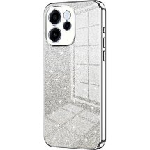 Захисний чохол Deexe Sparkles Cover для OPPO Reno 15 F/FS - Silver: фото 1 з 7