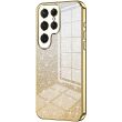 Защитный чехол Deexe Sparkles Cover для Samsung Galaxy S24 Ultra - Gold (343336F)