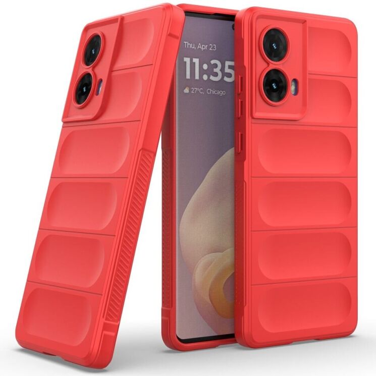 Захисний чохол Deexe Terra Case для Motorola Moto G85 - Red: фото 2 з 10