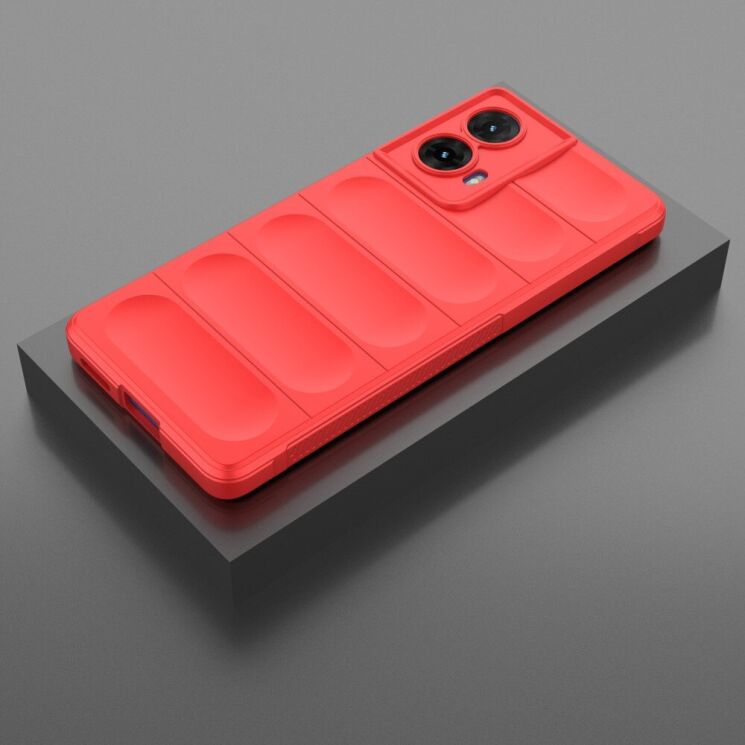 Захисний чохол Deexe Terra Case для Motorola Moto G85 - Red: фото 5 з 10