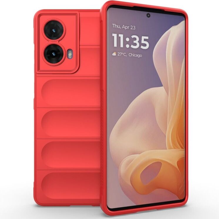Захисний чохол Deexe Terra Case для Motorola Moto G85 - Red: фото 1 з 10