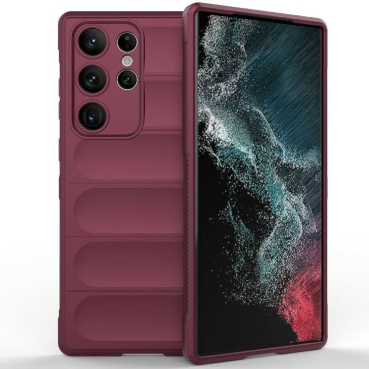 Защитный чехол Deexe Terra Case для Samsung Galaxy S23 Ultra - Wine Red: фото 1 из 8