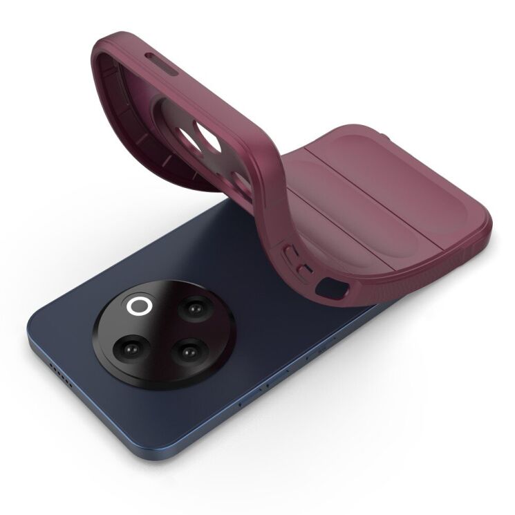 Защитный чехол Deexe Terra Case для TECNO Spark 30C - Wine Red: фото 3 из 7