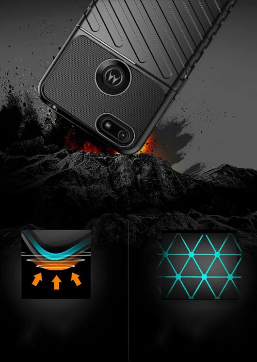 Защитный чехол Deexe Thunder Series для Motorola Moto E6 Play (XT2029) - Blue: фото 5 из 10