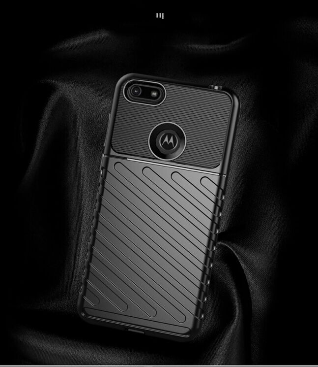 Защитный чехол Deexe Thunder Series для Motorola Moto E6 Play (XT2029) - Blue: фото 3 из 10