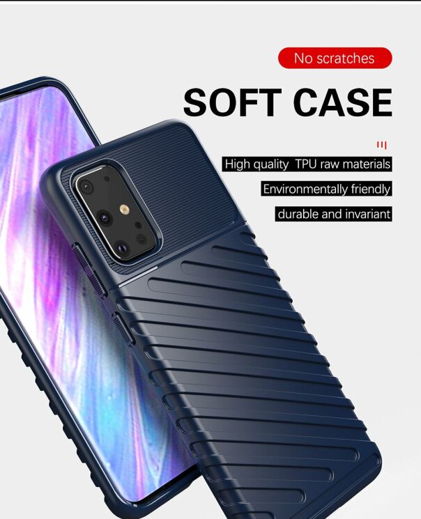 Защитный чехол Deexe Thunder Series для Samsung Galaxy S20 Plus (G985) - Black: фото 10 из 14
