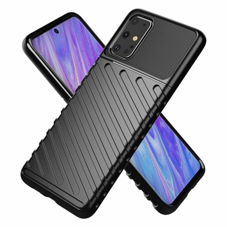 Защитный чехол Deexe Thunder Series для Samsung Galaxy S20 Plus (G985) - Black: фото 2 из 14