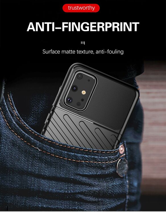 Защитный чехол Deexe Thunder Series для Samsung Galaxy S20 Plus (G985) - Black: фото 14 из 14