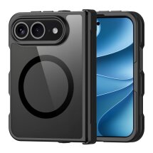 Защитный чехол Dux Ducis Aimo Pro Series (Clear) Magnetic (FF) для iPhone Duo - Black: фото 1 из 13
