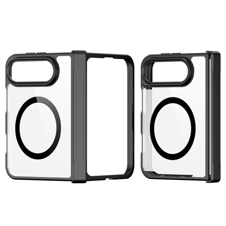 Защитный чехол Dux Ducis Aimo Pro Series (Clear) Magnetic (FF) для iPhone Duo - Black: фото 4 из 13