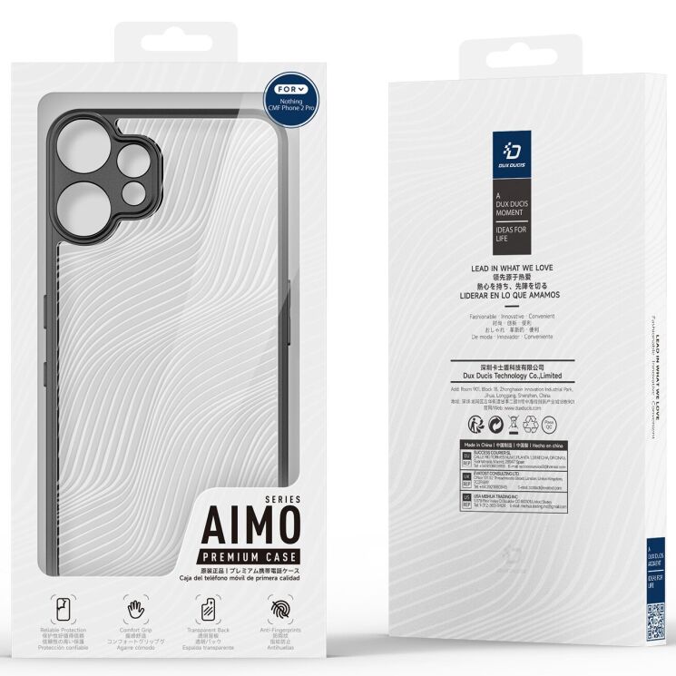 Захисний чохол DUX DUCIS Aimo Series для Nothing CMF Phone 2 Pro - Black: фото 8 з 8