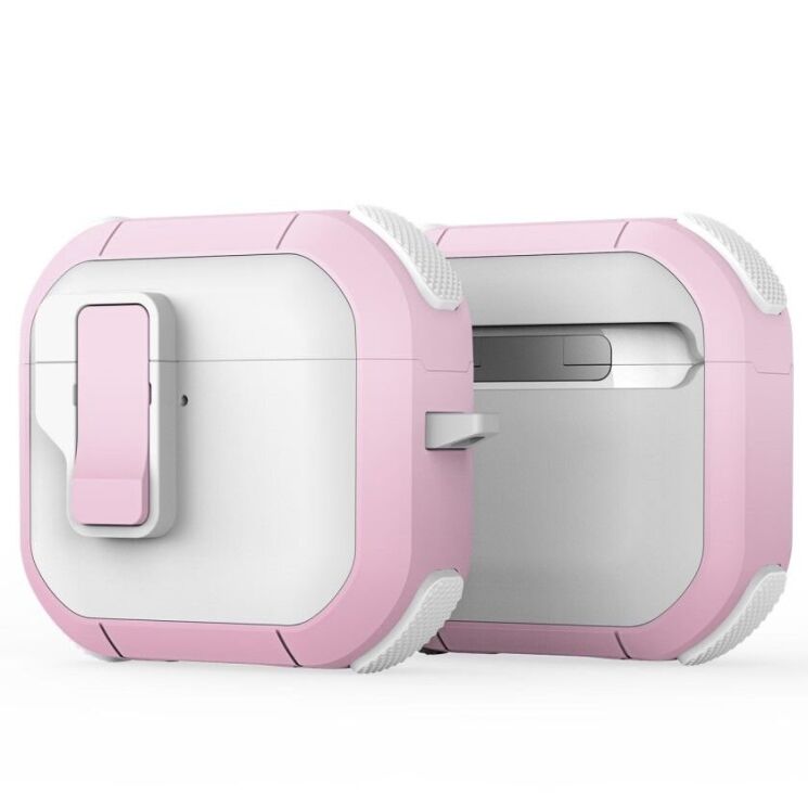 Защитный чехол DUX DUCIS PECP Series для Apple AirPods 4 - White / Pink: фото 1 из 11